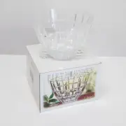 Fifth Avenue Crystal Emerald 7" Bowl #301901-GB Sparkling Lead Crystal Clear NIB