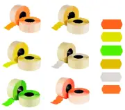 Price Gun Labels 26x12mm CT4 Multi Colours Lynx Puma Motex, Cheapest on Ebay