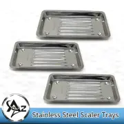 3 Scaler Tray Curettes, Explorers, Mirrors, Probes, Surgical Dental Instruments