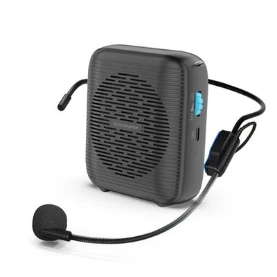 () Portable Rechargeable Voice Amplifier for Teachers, Coaches, Tour Black