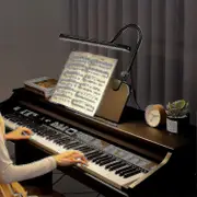 22 Led Piano Lamp, 10w Professional Piano Light With Clamp - Eyes-care, 3 Color Modes, Stepless Dimming, Great For Grand Piano(,)