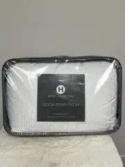 Hotel Collection White Goose Down Standard Pillow Medium Support