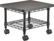 Onyx Rolling Cart Printer Stand, Under-Desk Mobile Utility Table for Home Office