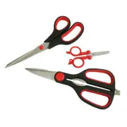 Pack of 3 Assorted Scissors Set Kitchen Scissors Mini Foldable Scissors