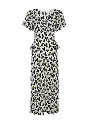 Diane Von Furstenberg Aurora Floral-print Midi Dress - Ivory - 6 6