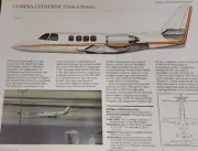 Cessna Citation Aircraft Picture Out of Print Article Spec Sheet Wall Art Decor