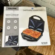 NIB Sapphire Diamond 2 in 1 Sandwich French Toaster Maker