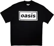 [Rock Off officially Licensed Products] Oasis Decca Band Logo Limited Edition 999 Only Oversized Boxy T Shirt