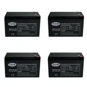 TDR 4pcs BATTERY OT7.5-12 12V 7.5AH AGM Deep Cycle Sealed Lead Acid SLA GEL AGM BATTERY for mobility scooters, golf carts, wheelchair, dust collectors, mowers