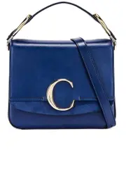 Chloé C Small Purse in Shiny & Suede Calfskin