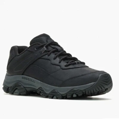 NEW Merrell Men's 9.5 Moab Adventure Carbon Fiber Industrial Shoe, Black, Wide
