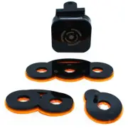 Modular 3 Rack Frag System (1/2" Glass) Orange w/Frag Lock - PNW Customs