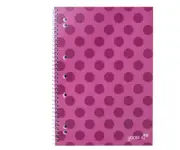 SPIRAL NOTEBOOK, 8MM RULED - PINK DOT