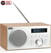 DAB+ Radio with Bluetooth Speaker - August MB420 - DAB FM Digital Tuner Dual Ala