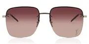 Saint Laurent SL 312 M 011 Men's Sunglasses Silver Size 58