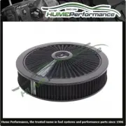 EDELBROCK AIR CLEANER 14" X 3" HOLLEY 4150/4160 FILTER ASSEMBLY BLACK ED43662