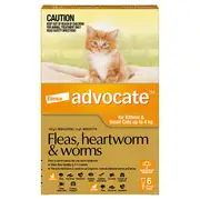 Advocate Flea, Heartworm and Worm Pipette Orange For Small Cat