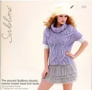 The Second Sublime Chunky Merino Tweed Hand Knit Book #655 - Knitting Patterns