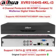 Dahua XVR5104HS-4KL-I3 4CH 4K AI WizSense DVR HDCVI/AHD/TVI/CVBS/IP 8MP Camera