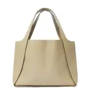 Stella McCartney Logo Detailed Top Handle Bag One size bamboo blue