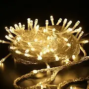 ElegantWeddingReceptionParty 10M 100 LED Clear Wire Twinkle Fairy String Lights, Indoor/Outdoor Plug-in Christmas Lights 220V for Christmas, Wedding, Party,