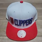 Mitchell & Ness Snapback Cap Men's NBA LA Clippers 2 Tone Classic White Red Blue