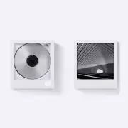 KM5 CP-2 Portable CD Player Instant Disk Audio Bluetooth Speaker Wireless White