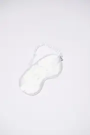 Daphne Satin Sleep Mask White