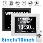 8"/10" LED Dementia Digital Calendar Clock Alarm Extra Large Day/Week/Month/Year