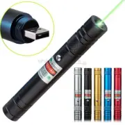 U6 Fixed Focus USB 532nm Visible Green Laser Pointer 650nm Red Laser Torch Beam