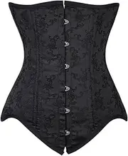 Price Girdle Black Underbust Korsett Women's Steam Punk Gothic Corselet Waist Training Corset