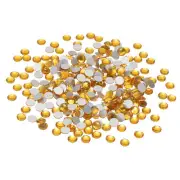 SS30/288Pcs Glass Diamante Rhinestone, Man Made Gems, Gold Yellow
