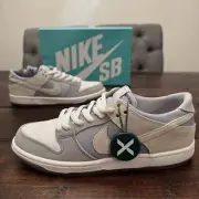 Nike SB Zoom Dunk Low Pro Wolf Grey Summit White Shoes Sz 8.5 (2017) 854866-011