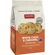 Bakers White Chocolate Caramel Cookies Biscuits 300g