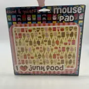 David and Goliath ATABOY Mousepad I Love Junk food 2005 NEW Ice Cream Office