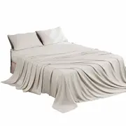 Ultra Soft Bamboo Sheet Sets Fitted Flat Pillowcase Single King Single Double Queen King Latte