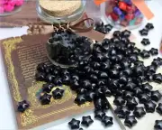 1 Bottle of Star Shape Sealing Wax Sticks Beads for Wax Seal Stamp (Black)