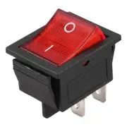 Red Light Illuminated 4 Pin DPST ON/OFF Snap in Rocker Switch 16A 20A 250V3019