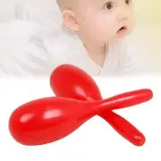 1Pair Plastic Maracas Toy Party Noisemakers Music Hand Shakers Noise Making Toy
