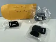 Contax 35mm Leather Strap Protectors plus F-3 Viewfinder Eyecup – New Old Stock