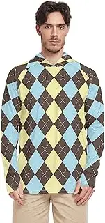 [Caihoyu] Men's Sun Shirts Protective Long Sleeve Men Sun Shirts UPF 50+ Quick Dry Rash Covers Men Sunproof Shirts