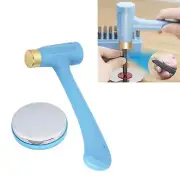 Professional Jewelry Metal Stamps Hammer and Bench Block Set Leather Tool
