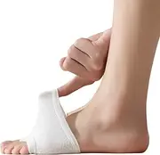 [DUNKOING] Women Open Toe Half Socks Cotton Peep Toe Mule Sandal Liner Sock for Clogs Flip Flop Slide Slipper Liner 5-9