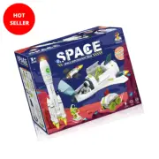 Toy Rocket Ship Ages 3-5-8 Space Shuttle Preschool Outer Space Toy Set