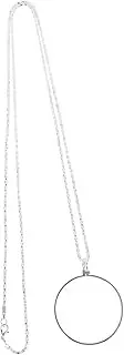 SHERCHPRY 1Pc Portable Magnifying Glass Necklace Hanging Magnifier with Chain for Reading Inspections and Crafting Present for Elders and Collectors