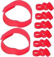 COLLBATH 20pcs Pet Boot Straps: Nylon Dog Shoe Secure Fastening Accessories - Adjustable Detachable Straps for Pet Shoes for Outdoor Activities