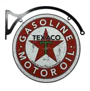 MASSIVE TEXACO Gasoline Motor Oil Metal Bar Wall Sign Man Cave Garage Workshop