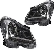 Car Lights DRL Signal Front Head Lamp Hid Bi Xenon Automotive Accessories Compatible With Benz W204 LED Headlight 2011-2013 C200 C260