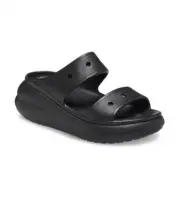 Crocs Classic Crush 207670-001 Platform Sandal Mens Size 13 Black Slide Slipper