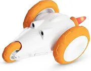 Interactive Cat Toys, Automatic Cat Mouse Toy for Indoor Cats, USB Rechargeable Smart Electric Kitten Exercise Toy (Orange)